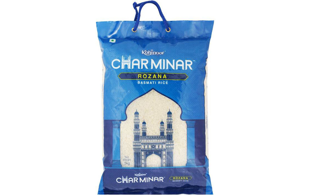 Kohinoor Char Minar Rozana Basmati Rice   Pack  5 kilogram